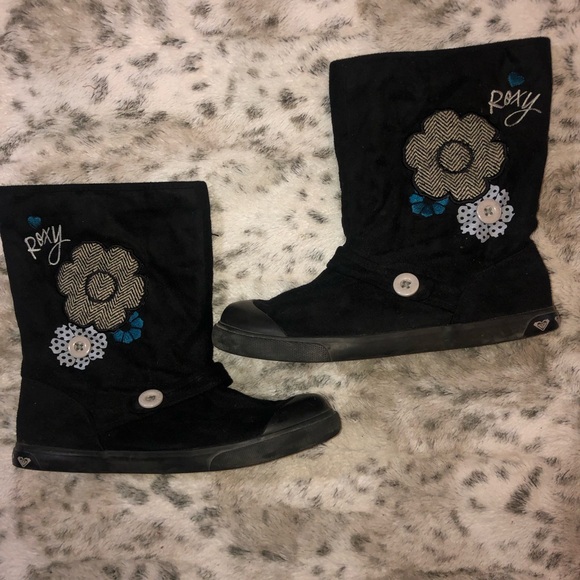 ROXY Delano 2 Boots Womens Size 7 Black Color - Picture 1 of 8